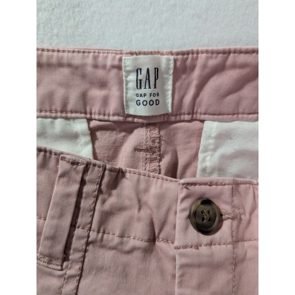 Gap Women's Girlfriend Khaki Shorts Sz 2 Dusty Pink Stretch Utility Casual - Picture 6 of 9